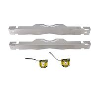 2 Piece Professional Wheel Alignment Kit, Heavy Duty Steel Wheel Spacer Measurement Kit with Dual Tape Measures for Automotive Maintenance