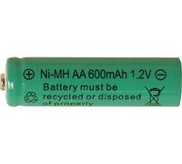 2-piece replacement battery AA solar item 1.2V NI-MH 600mAh