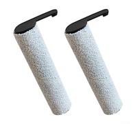 2 Piece Roller Brush Set For MIDEA GX6 GX6 Pro GX6S Floor Washer Robot Powerful Scrubbing Action Easy Installation Sturdy Polypropylene Microfiber