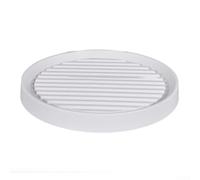 2-Piece Rolling Plant Caddy with 4 Casters for Indoor & Outdoor Use - Heavy-Duty Plastic Flower Pot Base with Water-Storage Grooves, No Assembly Required(YD-2 Beige)