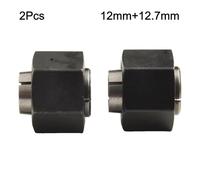 2-Piece Router Chuck Collet and Nut Set for DEWALT DW621, DW616, DW618 Series - 1/2" (12.7mm) & 12mm Metal Chucks Compatible with 2610906283, 2610906287, 326286-03