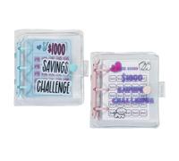 2-Piece Savings Challenge Binder, Mini Savings Binder, $1000 Savings Challenge Envelope, Cash Envelope, Mini Savings Wallet