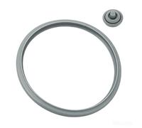 2-Piece Sealing Ring Set for WMF Perfect & Perfect Plus Pressure Cooker 22cm - Food-Grade Silicone Gasket & Cooking Signal Seal Replacement, Fits 2.5L 3L 4.5L 6.5L 8.5L, BPA-Free