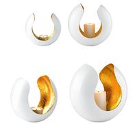 2-Piece Set Aesthetic Candle Holders Kumas White