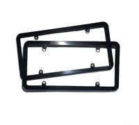 2-piece set for American license plate frame made of PC material, compatible with various car models, designed to resist wear and deformation over (transparent)