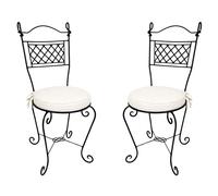 Marrakesch Orient & Mediterran Interior Metal Garden Chair Black 105 cm