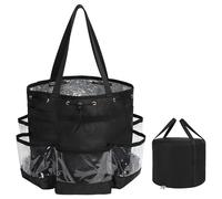 2 Piece Set Hairstylist Traveling Bag Large Capacity Hairdresser Barber Bag Heat Resistant Hair Tools Travel Bag Professional Makeup Organiser Bag Waterproof Shower Toiletry Bag (A#)