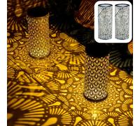 2-Piece Set Modern Solar Lantern Wind Light Fava Green