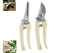 2-Piece Set of Pruning Shears and Fruit Picking Scissors, Labor-Saving Scissors with Safety Lock, Plant Pruning Shears, Essential Gardening Tools for Pruning Flowers.