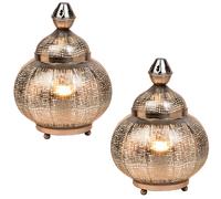 2-Piece Set Oriental Decorative Table Lamp Nightstand Lamp Light Table Light