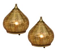 2-Piece Set Oriental Decorative Table Lamp Nightstand Lamp Light Table Light
