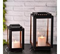 2-Piece Set Scandinavian Design Balcony Garden Wind Light Lantern Jona