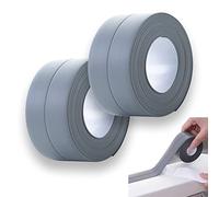2 piece set Self-adhesive sealing tape, sealing tape Self-adhesive waterproof tape, waterproof tape, self-adhesive sealing tape, kitchen, bathroom, toilet, bathtub, gap seam sealing tape (gray）…