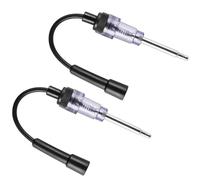 2-Piece Set Spark Plug Tester, Ignition Spark Tester, Engine Diagnostic Tool for Automotive, Lawnmower, and Small Engines (Includes Spark Plug Gap Tool)