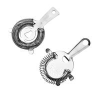 2-Piece Set Stainless Steel Bartender Strainers Ice Colander Filter Bar Accessories Tools Hawthorn Bar Strainer Making Cocktails at Home is Incredibly Simple and Effortless