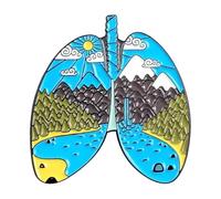 2 Piece Set Turtle Flower Heart Ticket Demon Whale - Enamel Metal Lapel Pin Clothes, Normal, Non-precious metal