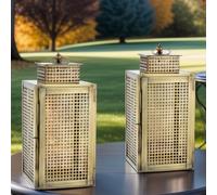 2-Piece Set Vintage Garden Lantern Balcony Lantern Garden Lantern Gjola