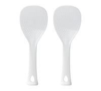 2 Piece Silicone Cooking Rice Spoon，Non-Stick Rice Paddle Heat Resistant Dishwasher Safe for Rice Rice Cookers Mashed Potatoes