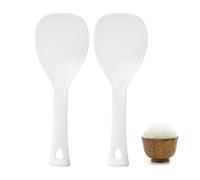 2 Piece Silicone Cooking Rice Spoon，Non-Stick Rice Paddle Heat Resistant Dishwasher Safe for Rice Rice Cookers Mashed Potatoes