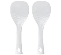 2 Piece Silicone Cooking Rice Spoon，Non-Stick Rice Paddle Heat Resistant Dishwasher Safe for Rice Rice Cookers Mashed Potatoes