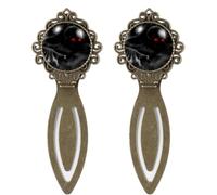 2 Piece Skull 3D Red Eyes Bookmark, Vintage Style Book Markers for Book Lovers Writers Readers Teachers, Birthday Gifts for Women Men Teens