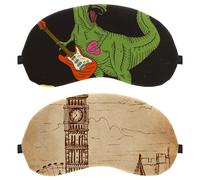 2 Piece Sleep Eye Mask for Side Sleeper, Sleeping Mask, London Big Ben Restoration Light Blocking Eye Mask, Soft Eye Shade Cover for Travel, Nap, Plane