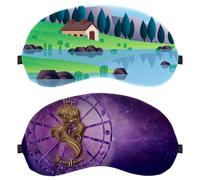 2 Piece Sleep Mask Cover Virgin Zodiac Sign Horoscope Astrology, Eye Mask for Men Women, Breathable Sleeping Eye Masks, Zero Eye Pressure for Sleeping