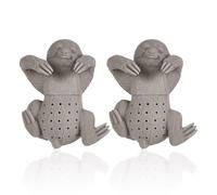 2 Piece Sloth Tea Infuser, Loose Tea Strainer, Durable Silicone Tea Infuser, Reusable Tea Strainer, Fun Little Gift