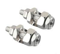 2-Piece Solar Grounding Lug Kit for PV Panels - for Tin-Plated Copper Wire Clip with Toothed Spacer, Compatible with 0.8-4.5 mm Aluminum Fram