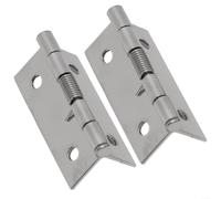 2 Piece Stainless Steel Internal Spring Hinge for Cabinet Doors With Self Closing Mechanism Designed for Use in Pairs on Interior Doors (2inch)