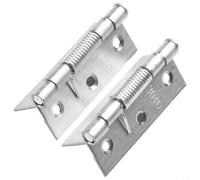 2 Piece Stainless Steel Internal Spring Hinge for Cabinet Doors With Self Closing Mechanism Designed for Use in Pairs on Interior Doors (3inch)