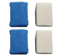 2-Piece Suede Rub, 2-Piece Sponge Block, Multi-Function Cleaner, Windshield Rub, Reusable, Car Cleaning Tools.