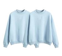 2 Piece Sweatshirts for Women Womens Long Sleeve Pullover Solid Crewneck Jumpers Casual Comfy Sweaters Lightweight Classic Fit Ladies Jumpers Slim fit Thermal Autumn Winter Sweatshirts Women UK