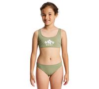Roxy - Kid's Solid Active RG Bralette Set - Bikini size 12 Years, olive