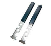 2 Piece Tool - Briquetting Puller with Handles, Manual Grip for Pathway, Lawn, Terrace, Garden, Pavement, Floor, Edging