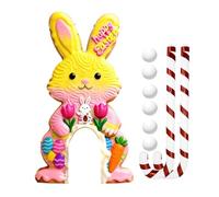 2-Piece Toy Golf Club Set for Children, Mini Golf Set with Wooden And PP Balls, Emotional Development Through Teamwork, Ideal for Family Easter Partie, Style D