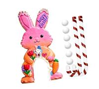 2-Piece Toy Golf Club Set for Children, Mini Golf Set with Wooden And PP Balls, Emotional Development Through Teamwork, Ideal for Family Easter Partie, Style F