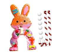 2-Piece Toy Golf Club Set for Children, Mini Golf Set with Wooden And PP Balls, Emotional Development Through Teamwork, Ideal for Family Easter Partie, Style E