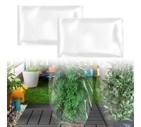 2-Piece Transparent PE Frost Protection Cover for Plants, Thickened Thermal Insulation Film, Waterproof & Tear-Resistant, 60 x 80 cm and 80 x 110(60 * 80CM)