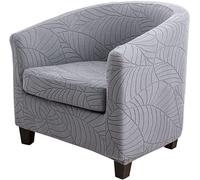 2 Piece Tub Chair Covers with Cushion Cover, High Stretch Club Chair Slipcover, Washable Armchair Slipcovers Sofa Slipcover Furniture Protector Cover for Bar Counter Living Room ( Color : #2 , Size :
