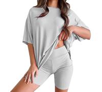 2 Piece Uk Gym Casual Short Sleeve Travel Sets Fashion Holiday Running Stylish Big and Tall Big and Tall Collarless Outfit