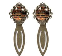 2 Piece Unique Library Book Shelf Bookmark, Vintage Style Book Markers for Book Lovers Writers Readers Teachers, Birthday Gifts for Women Men Teens