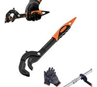 2-Piece Universal Pipe Wrench Set, Self Adjusting 10” and 15” Plumbing Wrenches with Anti-Slip Jaws, Heavy Duty Pipe Wrench for Nuts, Pipes, Fixtures and Auto Repair (10in)