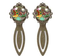 2 Piece Vintage Indian Tribe Mandalas Floral Flowers Pattern Bookmark, Vintage Style Book Markers for Book Lovers Writers Readers Teachers, Birthday Gifts for Women Men Teens