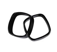 2-Piece Visual Magic Ring Set - Square to Round Illusion Rings for Close-Up Street Magic - Metal Material, Mind-Bending Trick
