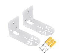 2-Piece Wall Mount Holder Punch-Free Metal Clamp, Adjustable Security Wall Mount, Panel Mount, Usable Camera Clamp, Small Floating Rack for Security Cameras, Speakers