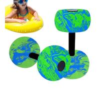 2-Piece Water Dumbbell Set - Lightweight Foam Resistance Equipment For Pool Workouts | Low- Aquatic Fitness Trainer, Swim Exercise Gear For Adults Children