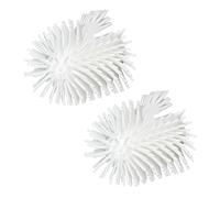 2-Piece WENKO Toilet Silicone Replacement Brush Head Ø 7.5 cm White