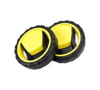 2-Piece Wheel Set for Karcher 4.515-325.0 Yellow Black(2 PACK) | Made from for premium polyester, high wear resistance, yellow and black color, long for service life, weather resistant