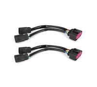 2-piece wiring harness plug connector four shell to projector headlight assembly wiring connector suitable for 09-18 modification Accessories replacement